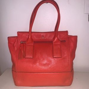 Large Coral Kate Spade Tote Bag